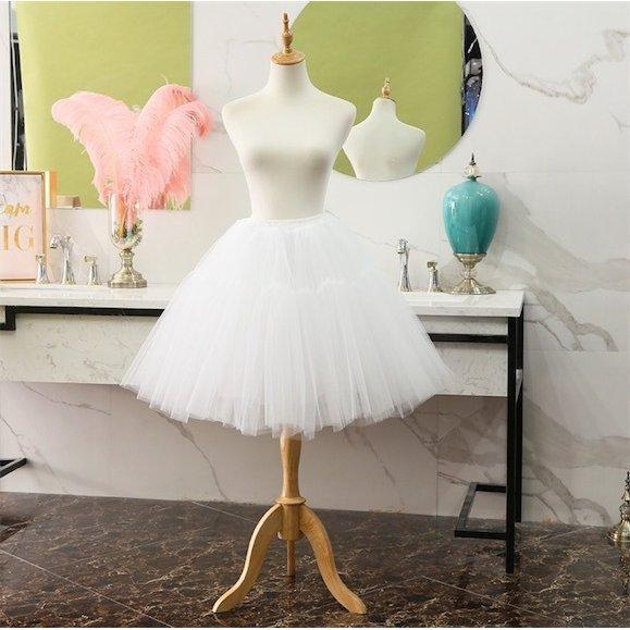 メイド服 大人ドレス用 lolita パニエ 黒 白 コスプレ ロリータ ワイヤー無し 柔らかい チュチュ ふんわり ボリューム 可愛い 全店2点