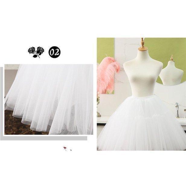 メイド服 大人ドレス用 lolita パニエ 黒 白 コスプレ ロリータ ワイヤー無し 柔らかい チュチュ ふんわり ボリューム 可愛い 全店2点 - 画像 (6)