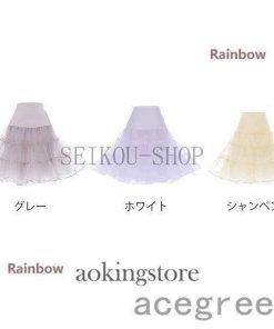 【タイムセール】パニエ ボリューム ペチコート ドレスインナー チュール 安い カラフル チュチュスカート ショート丈