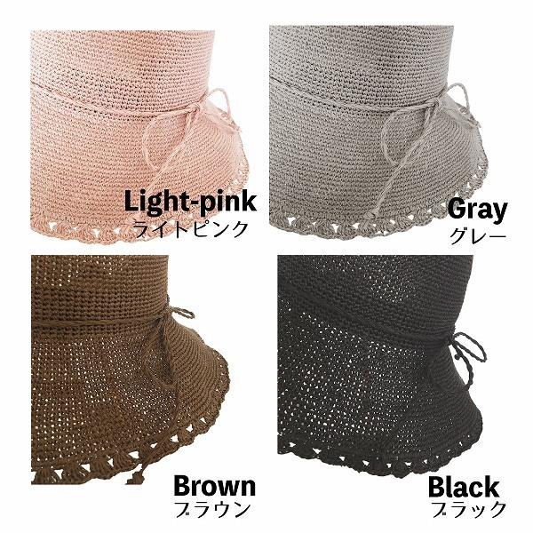 Drection 帽子 レディース 麦わら帽子 ペーパー 折りたたみ 保育士 uv 春 夏 春夏 UVカット ストローハット 母の日 ギフト つば広 日焼け防止 爆買 - 画像 (4)