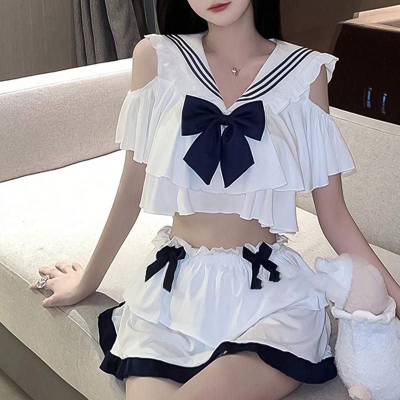 セーラー服 コスプレ 半袖 夏服 制服 女子制服 学生服 上下セット JK 女子高生 女子校生 高校生 制服女子 - 画像 (4)