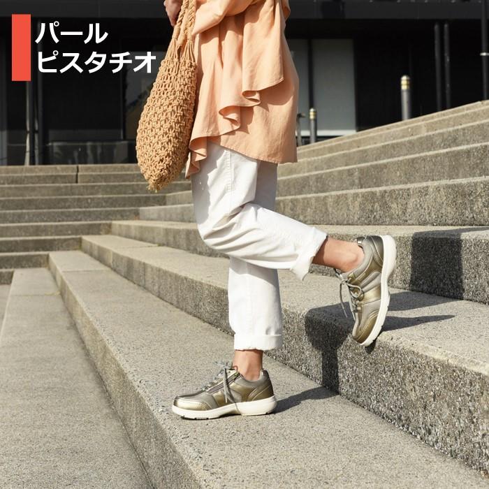 DUNLOP REFINED ウォーキングシューズ レディース スニーカー 軽量 幅広 ダンロップ リファインド DC1509 ひも 靴 ファスナー付き 4e ワイド クッション - 画像 (8)