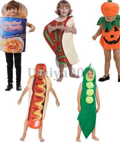 子供 ハロウィン 衣装 食べ物 ホットドッグに変身 キッズ 幼稚園 男の子 女の子 コスプレ コスチューム ジュニア 舞台演出服