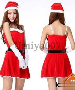 サンタ コスプレ クリスマス コスチューム 衣装 サンタクロース フェイクファー付き サンタコスプレ 赤 パーティー 大人 コスプレ衣装