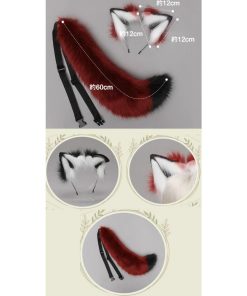 送料無料 コスプレ道具 2点セットオオカミ カチューシャ&尻尾セット ハロウィン 狼 cosplay コスチューム 仮装 変装 文化祭 イベント パーティー 学園祭 ハロウ