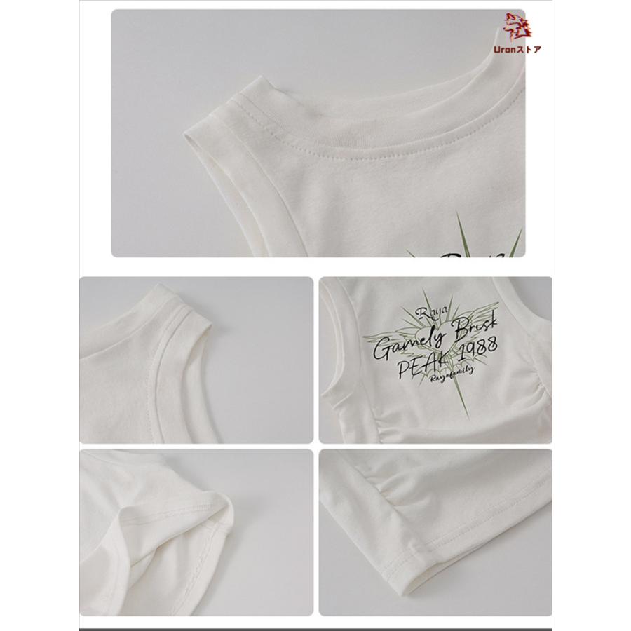 ホワイト ブルー チェック柄 白 キッズ ダンス衣装 タンクトップ カーゴパンツ セットアップ 女の子 jazz ジャズ ダンス チア チアリーダー へそ出し トップス - 画像 (7)