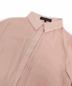 マーキュリーリュクス MercuryLUX シャツ プリーツ 長袖 透け感 ピンクベージュ 1 レディース