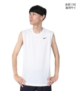 NIKE ナイキ（NIKE）（メンズ）タンクトップ ドライフィット レジェンド スリーブレス フィットネス Tシャツ DX0992-100 速乾 トレーニング ノースリーブ 白
