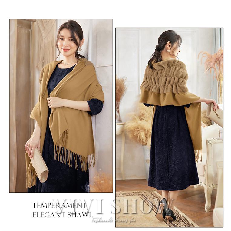 ボレロ 結婚式 ストール ショール フォーマル ドレス 羽織物 カーディガン パーティードレス 二次会 ワンピース 披露宴 お呼ばれ 上品 - 画像 (5)