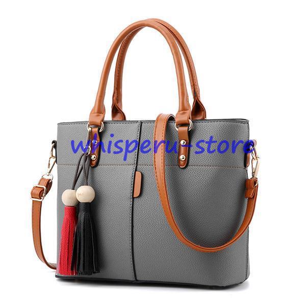 ショルダーバッグ トートバッグ 斜めがけ 軽い 大容量 A4 レディース レトロ PU レザー 大きめ かばん バッグ 2way 軽量 肩掛け 通勤 - 画像 (3)