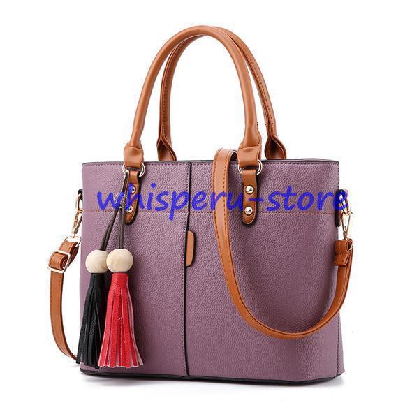 ショルダーバッグ トートバッグ 斜めがけ 軽い 大容量 A4 レディース レトロ PU レザー 大きめ かばん バッグ 2way 軽量 肩掛け 通勤 - 画像 (4)