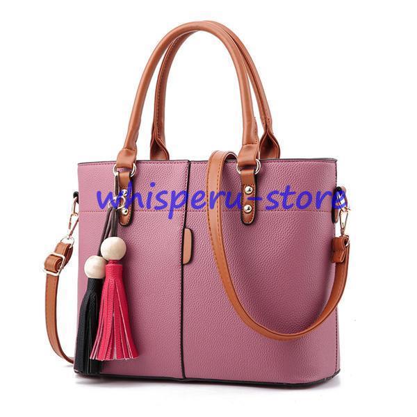 ショルダーバッグ トートバッグ 斜めがけ 軽い 大容量 A4 レディース レトロ PU レザー 大きめ かばん バッグ 2way 軽量 肩掛け 通勤 - 画像 (5)