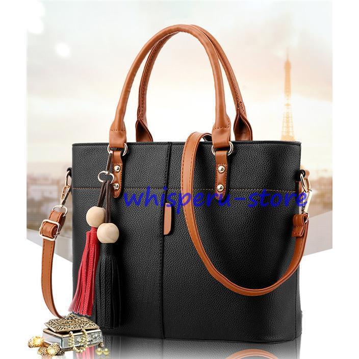 ショルダーバッグ トートバッグ 斜めがけ 軽い 大容量 A4 レディース レトロ PU レザー 大きめ かばん バッグ 2way 軽量 肩掛け 通勤 - 画像 (7)