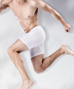 ボクサーパンツ メンズ 3枚組 メッシュ ロング パンツ シームレス ブリーフ 下着 インナー クール ドライ 吸汗 速乾