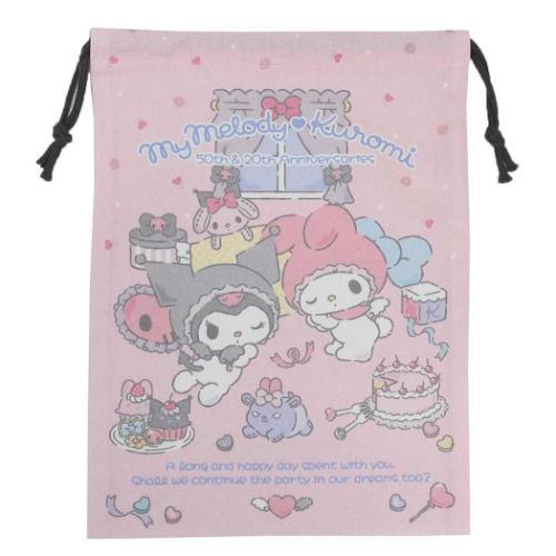 クロミ 巾着袋 マイメロディ&クロミ きんちゃくポーチ サンリオ エンジェル 小物入れ