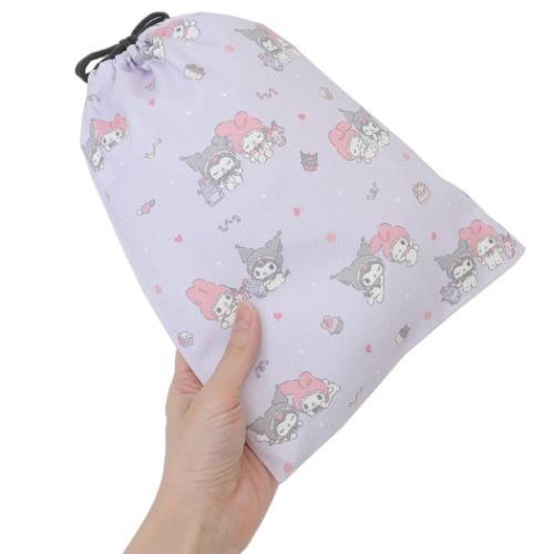 クロミ 巾着袋 マイメロディ&クロミ きんちゃくポーチ サンリオ エンジェル 小物入れ - 画像 (2)