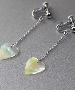 ふるさと納税 志摩市 貝のイヤリング【ハート:アコヤ】