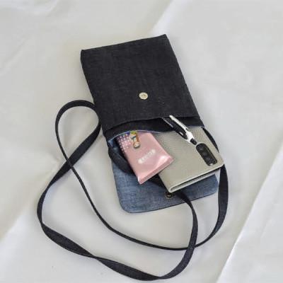 ふるさと納税 三次市 デニムのトートバッグ(A4)&スマホポーチショルダーふた付 - 画像 (2)