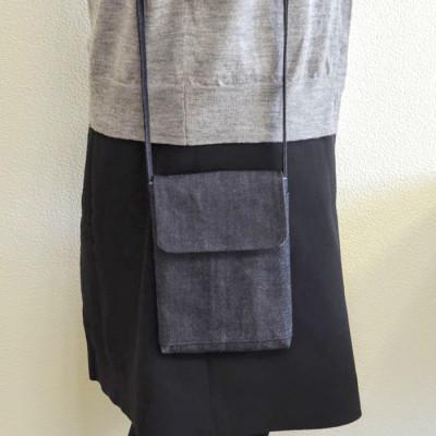 ふるさと納税 三次市 デニムのトートバッグ(A4)&スマホポーチショルダーふた付 - 画像 (3)