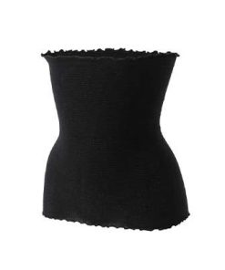 ふるさと納税 橋本市 和歌山県産シルク腹巻き2枚セット　ブラック・ホワイト