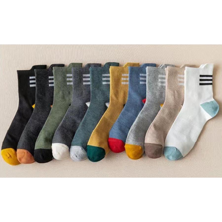 靴下 メンズ 10足セット ソックス 黒 くつした くるぶし 春 夏 秋 冬 綿 ショートソックス 薄手 アンクルソックス おしゃれ - 画像 (8)