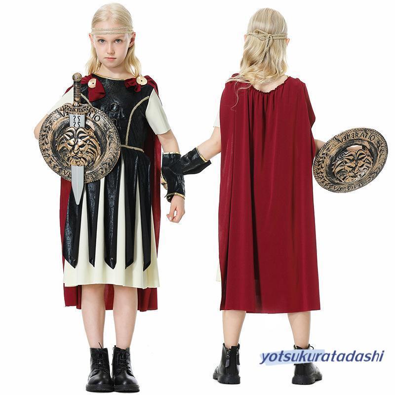 仮装 クリスマス スパルタ勇士コスプレパフォーマンスコスチューム ローマグラディエーター衣装 - 画像 (5)