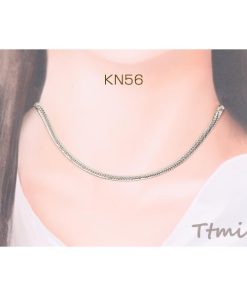 メタルネックレス 幅約3.8mm ライトゴールド（1連）