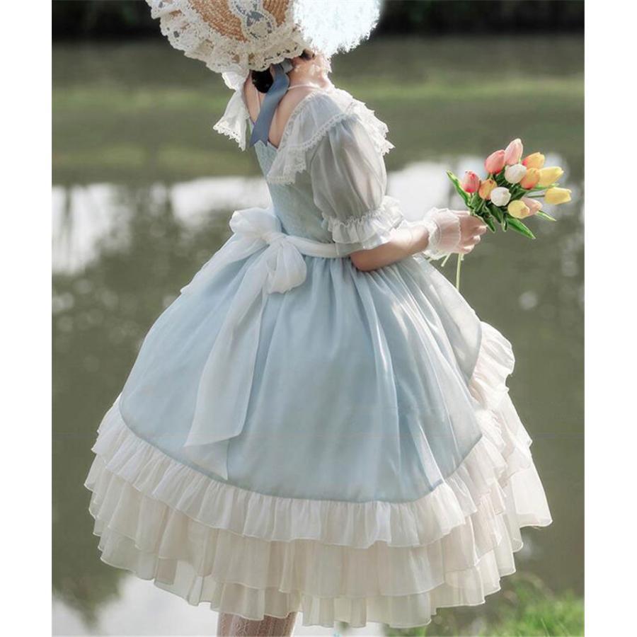 【大特価】パニエ ホワイト 星飾り インナースカート ボリュームアップ アンダースカート インナー スカート ワンピース 演出 ロリータ用 可愛い - 画像 (9)